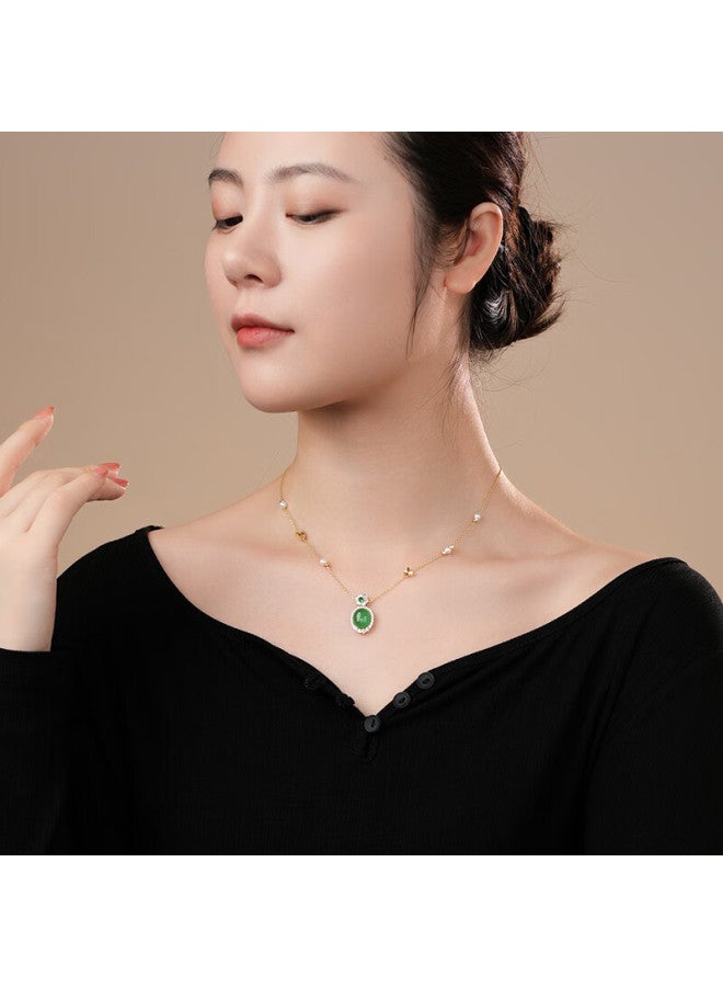 Dara 7-8mm S925 Silver Round Non-nucleus Freshwater Pearl Necklace Birthday Gift For Mom And Girlfriend - Image 3