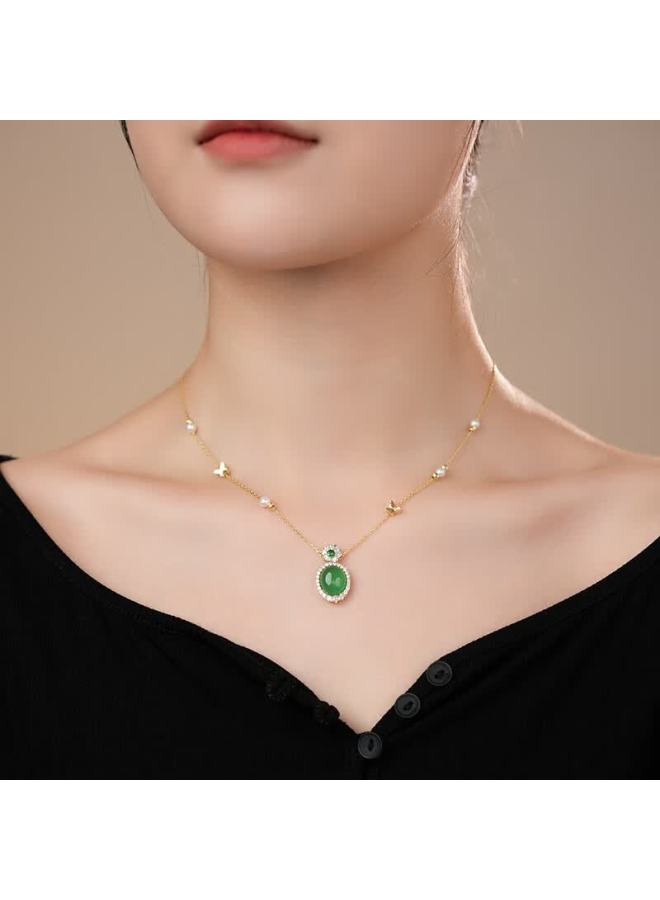 Dara 7-8mm S925 Silver Round Non-nucleus Freshwater Pearl Necklace Birthday Gift For Mom And Girlfriend - Image 2