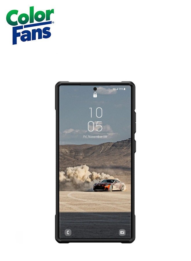كولور فانس غطاء حماية Monarch Premium Rugged Heavy Duty مقاوم للصدمات والصدمات لهاتف Samsung Galaxy S23 Ultra - زيتوني - Image 2