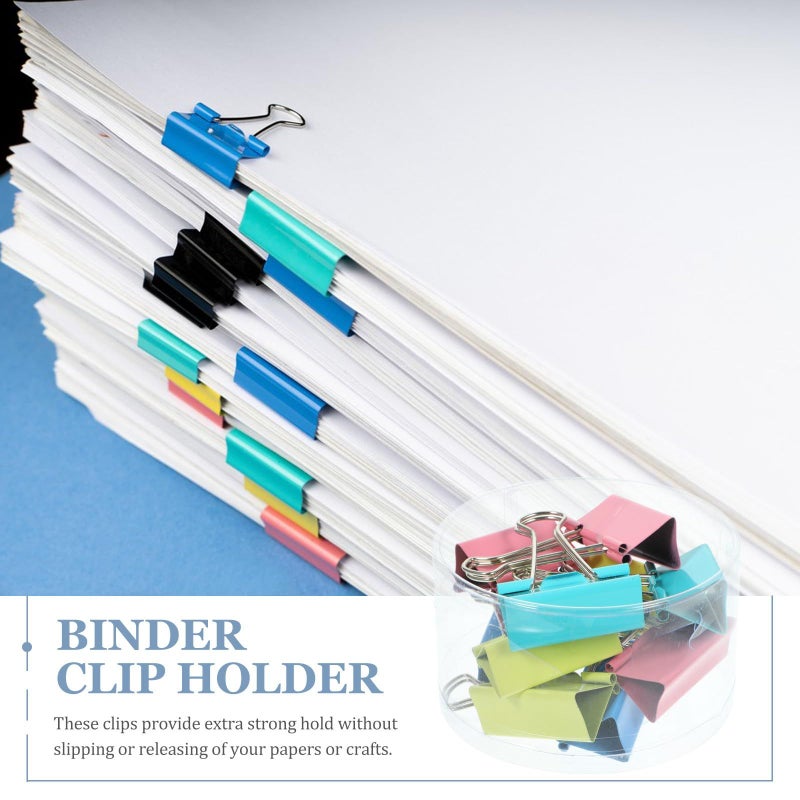 24 Pcs 2 Inch Colorful Metal Jumbo Binder Clips for Office School and Teacher Use - Image 4