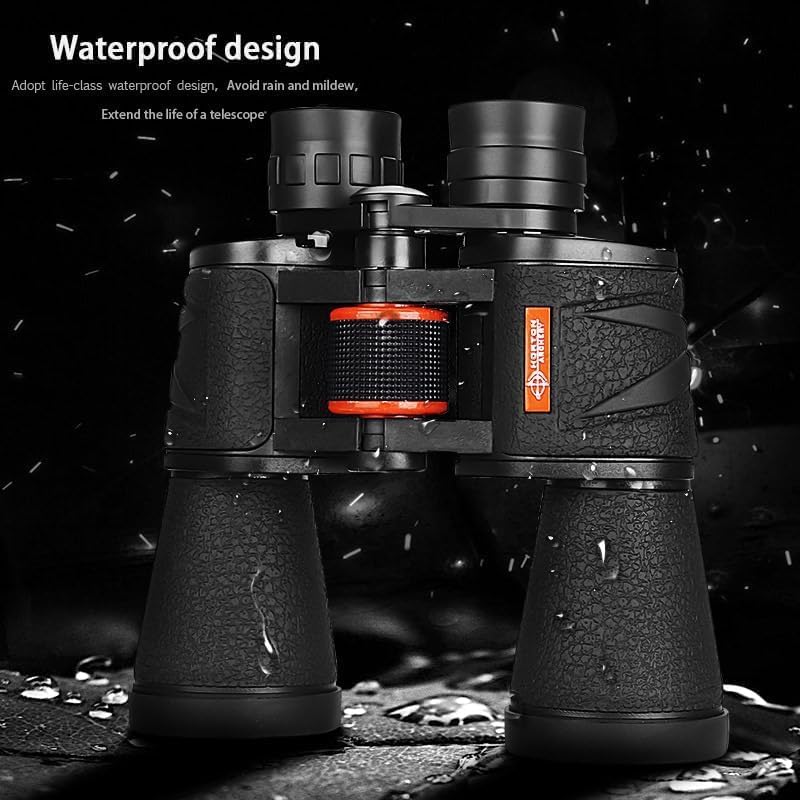 ETZIN منظار 20 × 50 مدمج مع رؤية ليلية، منظار مقاوم للماء مع زوم لمشاهدة الطيور، التنزه، السفر، الصيد، حقيبة حمل، حزام حمل وقماش تنظيف EPL-1431IM - Image 4