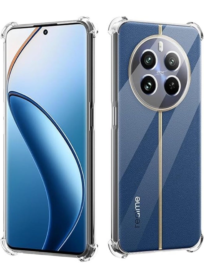 Case for Realme P1 Pro 5G, Transparent Anti-Shock Case with Corner Bumper Cushion, Soft TPU Silicone Slim Case - Image 1
