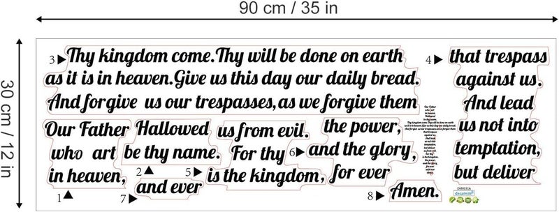 BPA Prayer Wall Decal - Inspirational Christian Quotes - Image 5