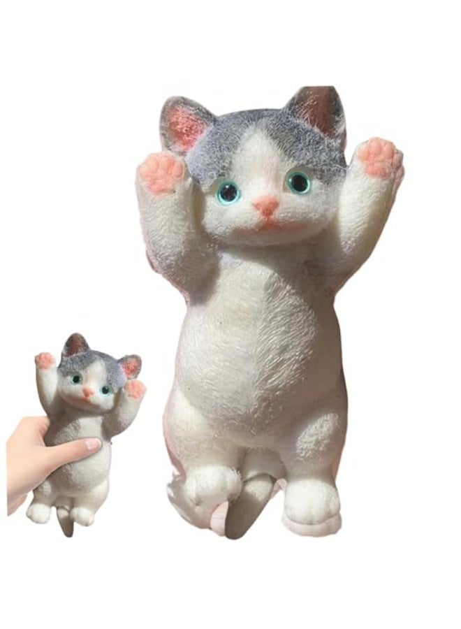 Kawaii Cat Fidget Toy, Soft 3D Stress Relief Sensory Squeeze Toy for Kids & Adults, 8 x 4 Inch - Image 4