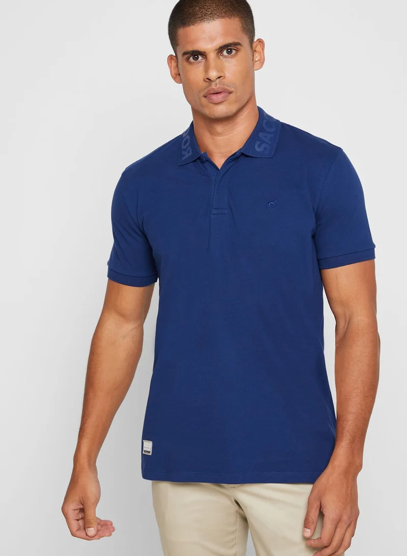 Sacoor Brothers Essential Slim Fit Polo