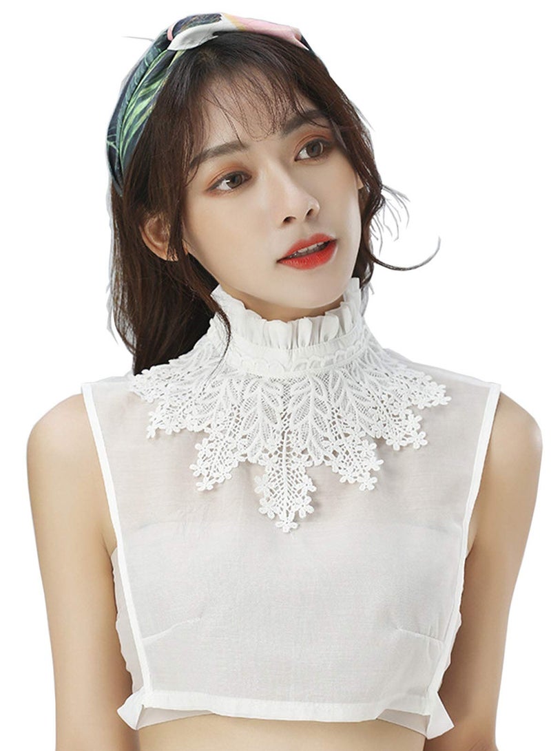 KASTWAVE Lace False Collar, Women Detachable Fake Collar Fake Collar for Blouse Hoodie Sweater Coat - Image 2