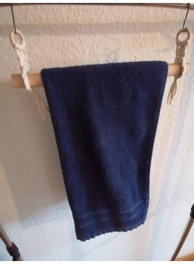 انتيكيانو حامل مناديل خارجي مكرمية من خيوط القطن، حامل ورق مكرمية يثبت على الحائط - Image 3