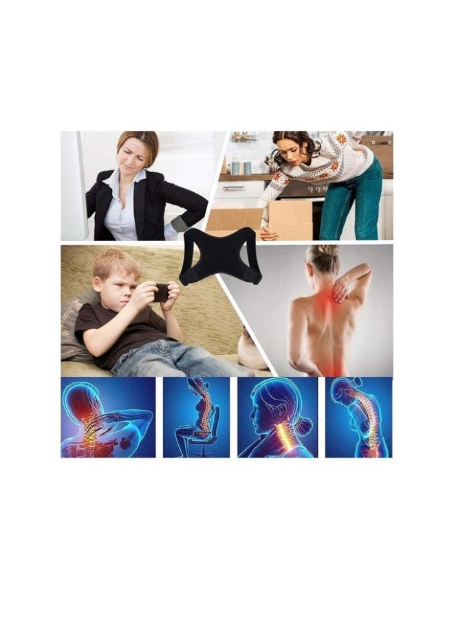Generic Posture Corrector Spine Back Straight Belt For Men & Women Shoulder Upright Support Trainer for Body Correction and Neck Pain Relief - Free Size with pump - Image 5