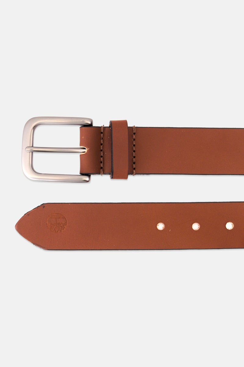 Timberland Men Leather Belt, Brown  - Image 2