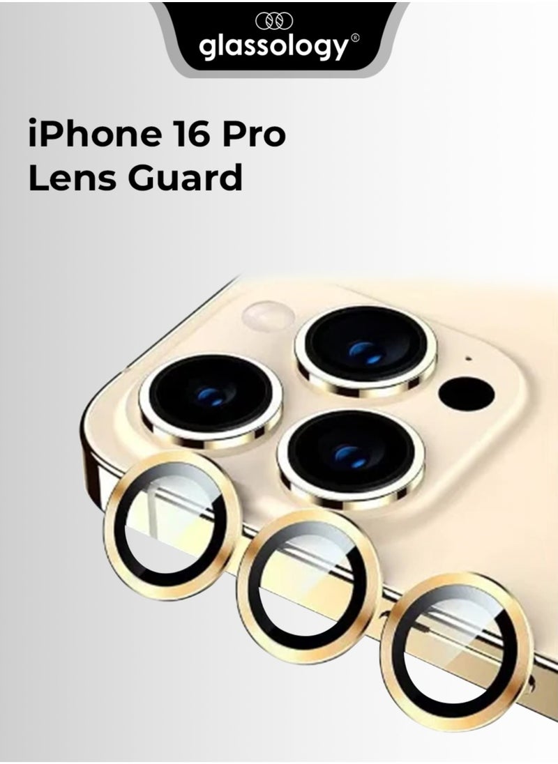 glassology iPhone 16 Pro Lens Guard Scratch Resistant Anti-Fingerprint Camera Protection (Rose Gold)  - Image 1