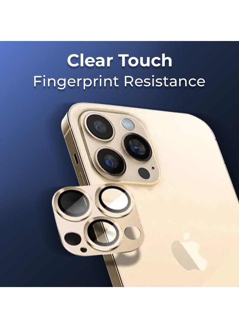 glassology iPhone 16 Pro Lens Guard Scratch Resistant Anti-Fingerprint Camera Protection (Rose Gold)  - Image 2
