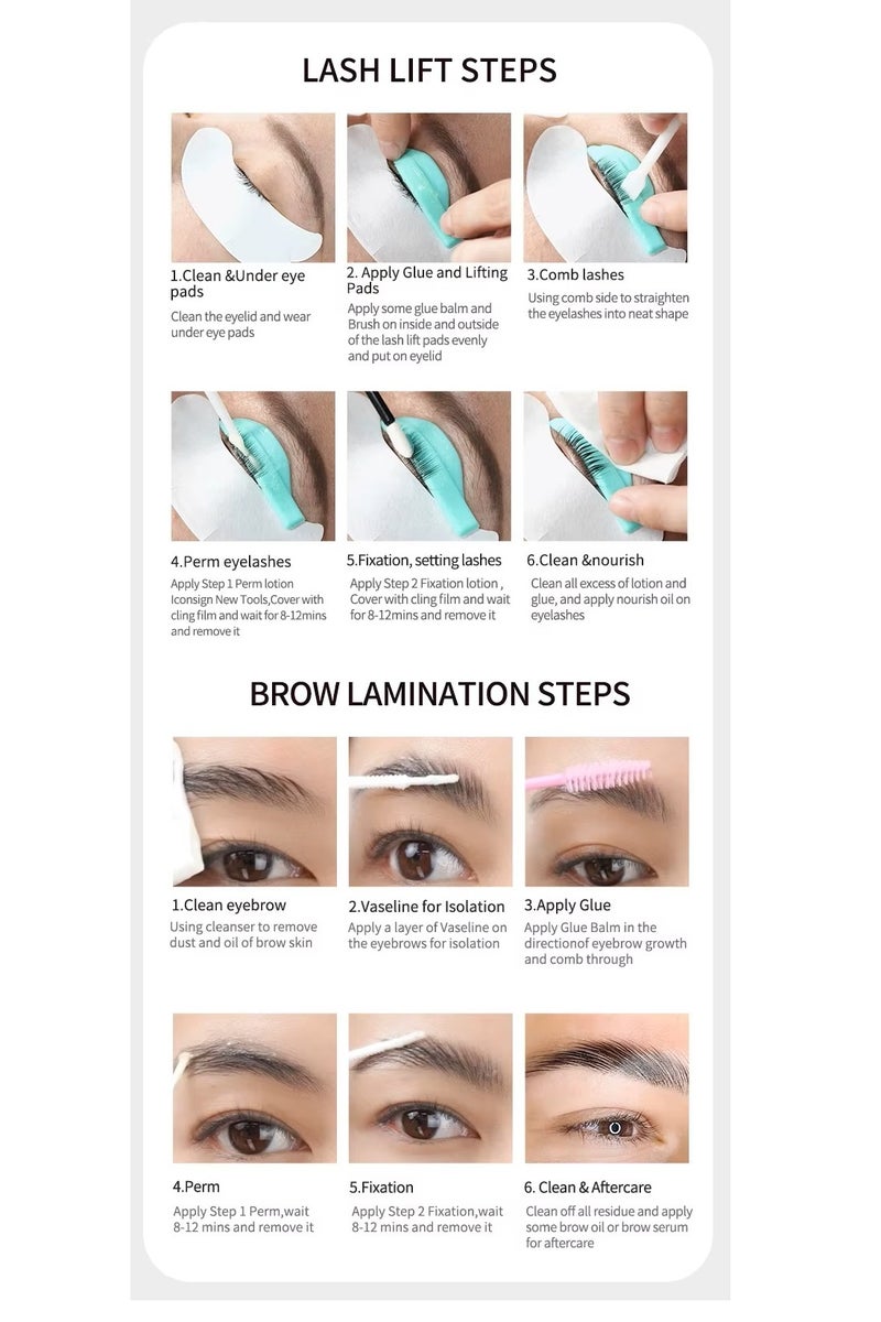ICONSIGN Lash Lift Kit – 2 Step Vegan Lash Perm for 90 Day Curl, Brow Lamination, Professional Salon Results at Home (10ml Cream + Lotion) - Image 5