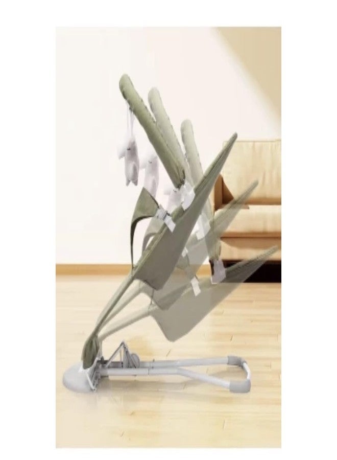 Richtots Premium Dream-On Infant Natural Swing Bouncer | Compact, Foldable and Multi Recline Back | with Removable Toybar/Fidget Bar 0-9 Months (Multicolour) - Image 3