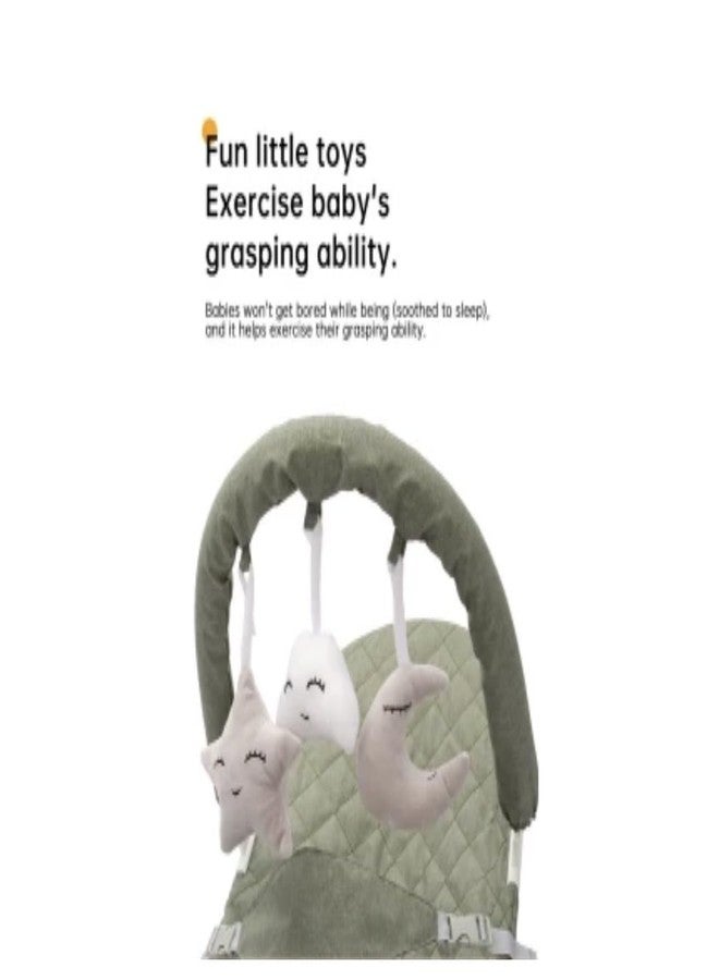 Richtots Premium Dream-On Infant Natural Swing Bouncer | Compact, Foldable and Multi Recline Back | with Removable Toybar/Fidget Bar 0-9 Months (Multicolour) - Image 4