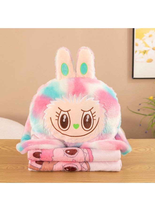 general labubu pillow quilt dual-purpose pillow blanket two-in-one car cushion sofa office sleeping pillow - Image 1