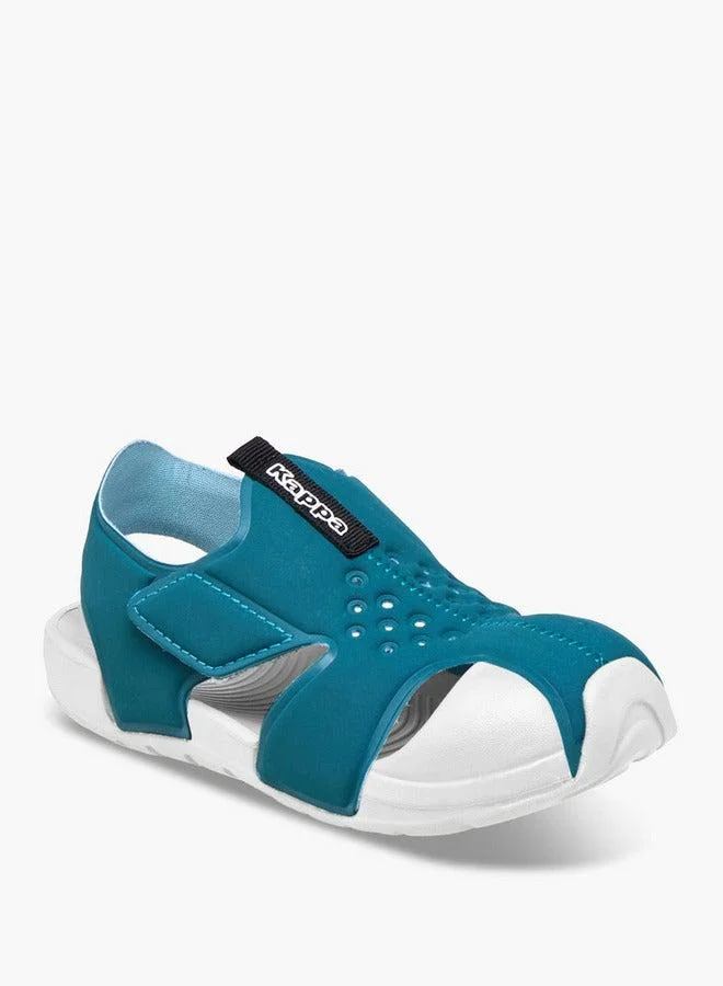Kappa Girls' Perforated Sandals with Hook and Loop Closure