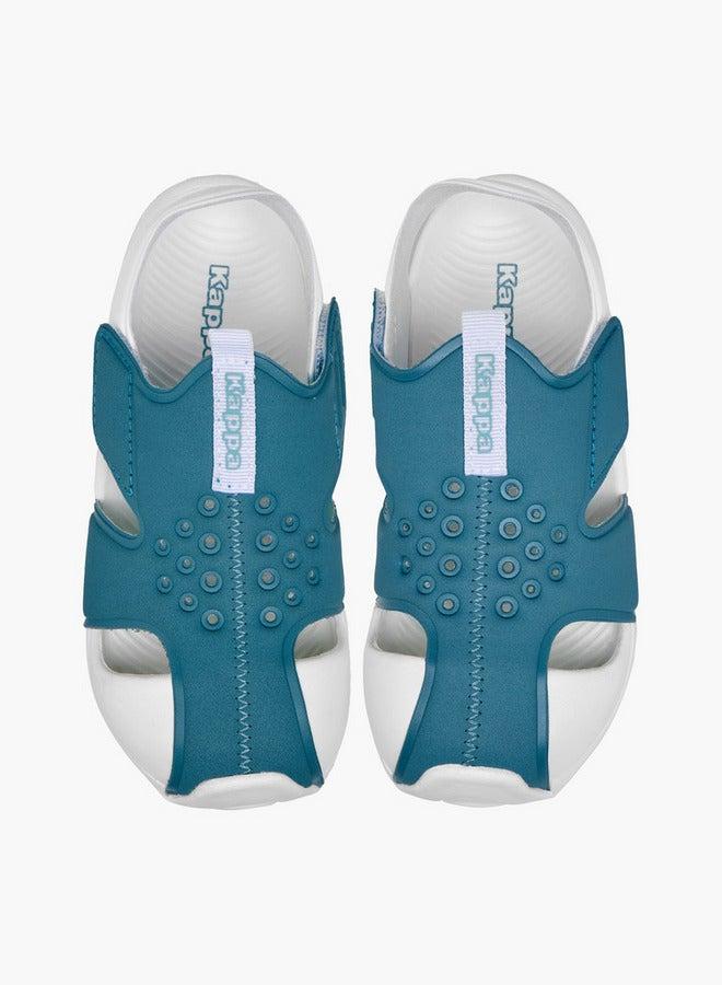 Kappa Girls' Perforated Sandals with Hook and Loop Closure - Image 3