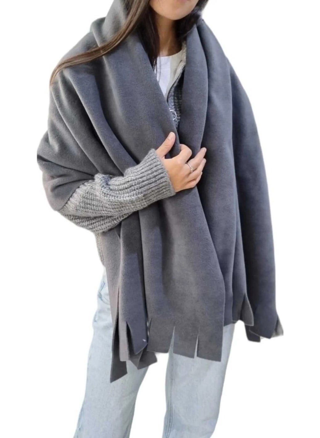 Trenderrs Cafe Restaurant 1,.quality Fleece Shawl 6 Pieces 70 x 180 cm  - Image 2