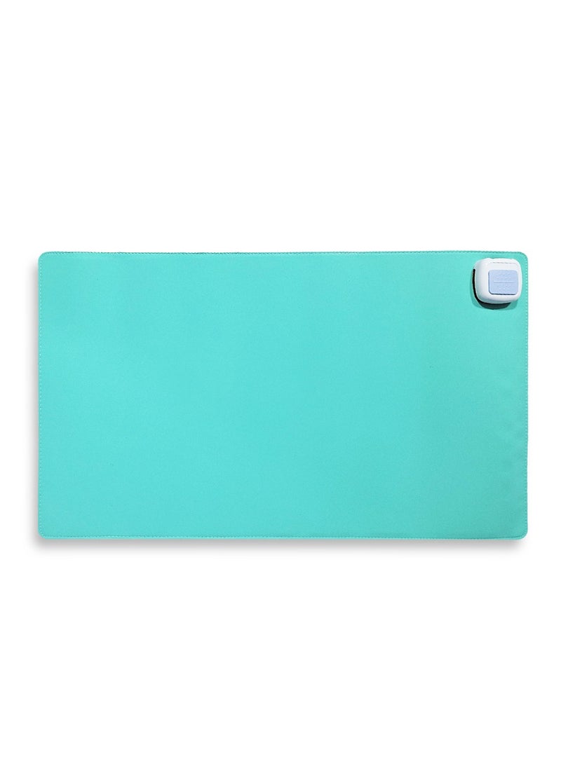 Generic Silicone Comfort Heating Pad, good for office workers in winter, it applies the latest technology, with ultra-safe flexible heating material to provide warmth and comfort, finished thickness of 3mm, double protection design, waterproof and leak-proof to ensure safe use, made of easy-to-clean silicone skin material Warm Handmade Table Mat - Green  - Image 1
