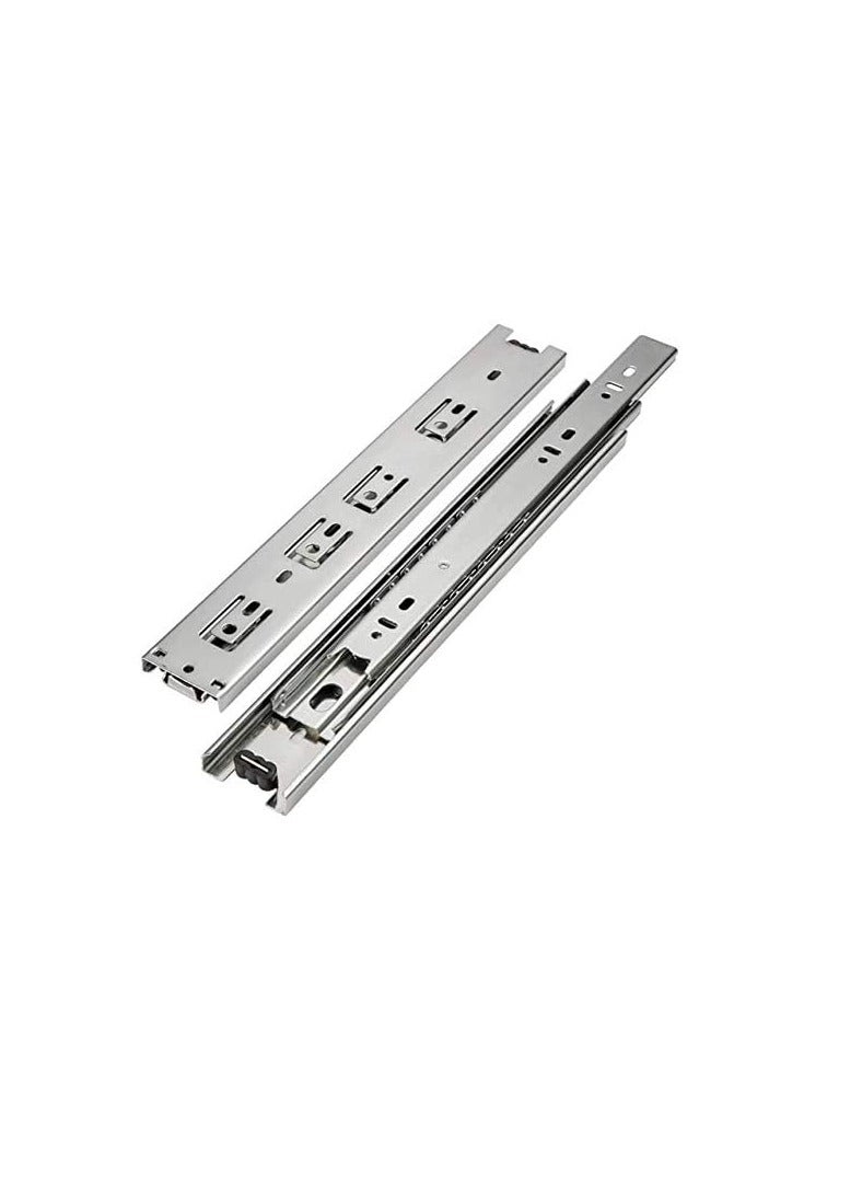 Steel Ball Bearing Drawer Runner Cabinet Rail For Computer Table Clothing Cabinets (16 inch) - Image 1