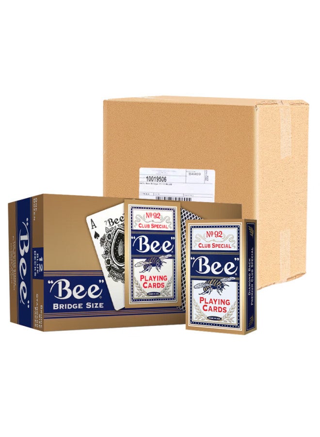 Bee Cards, Xiaomifeng Cards, Guandan Doudizhu American Imported Narrow Cards In Reinforced Boxed Set, 144 Decks All Blue - Image 2