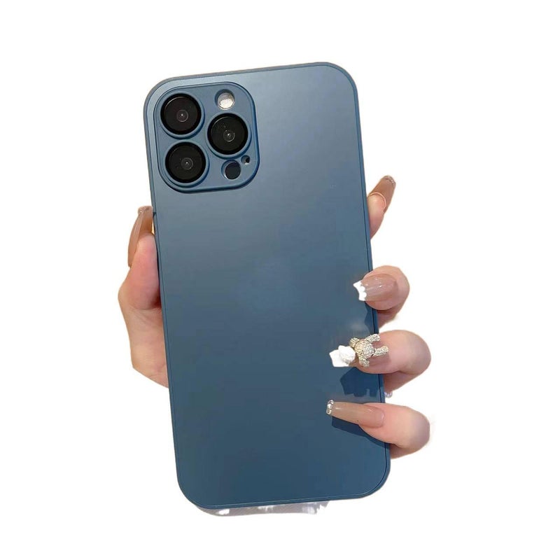 BB غطاء واقي بGlass لـ iPhone 14 / 14 Plus / 14 Pro / 14 Pro Max مع حماية من السقوط وحامي عدسة مدمج مع مقاوم للصدمات مع حماية عدسة باللون Desert Gold باللون الذهبي - Image 4