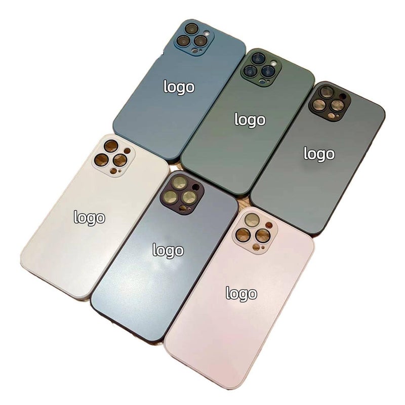BB غطاء واقي بGlass لـ iPhone 14 / 14 Plus / 14 Pro / 14 Pro Max مع حماية من السقوط وحامي عدسة مدمج مع مقاوم للصدمات مع حماية عدسة باللون Desert Gold باللون الذهبي - Image 1
