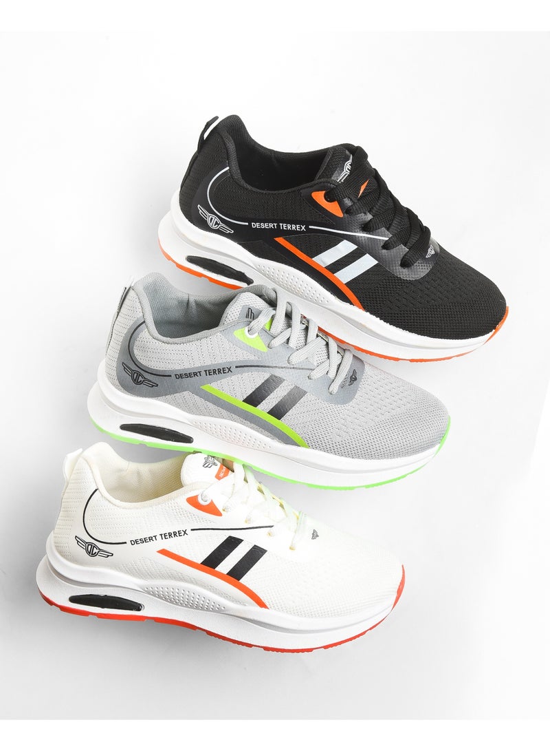 Desert Men's Sportive Knit Sneakers – Stylish Printed Design. - Image 5
