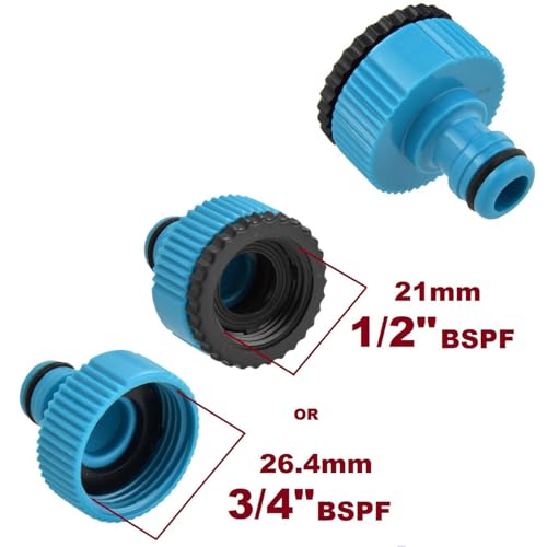 DIVINE TREE Universal 2-in-1 Adjustable 1/2 & 3/4 inch Female Tap Connector - Leak-Proof Heavy-Duty Quick Fit Garden Hose Adapter for Home, Outdoor Watering, Car Wash & Irrigation System - Image 4