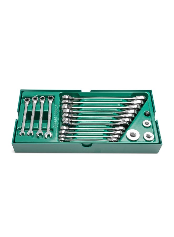 Sata SATA GL09925 19-Piece Metric Double Ratcheting Combination Set - Image 1