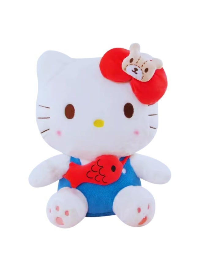 سانريو دمية هالو كيتي مع حقيبة صغيرة على شكل سمكة 30 سم - Image 1