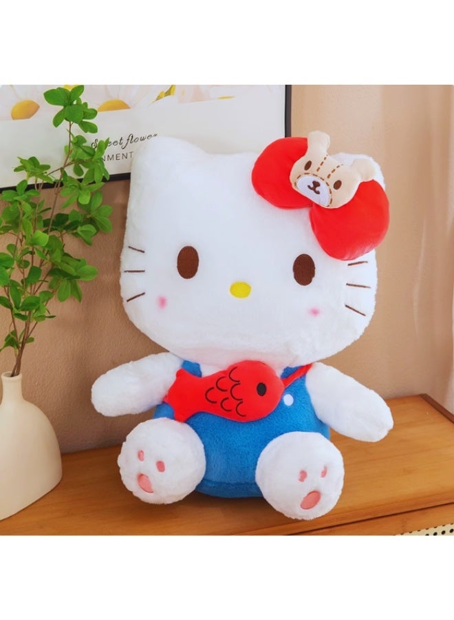 سانريو دمية هالو كيتي مع حقيبة صغيرة على شكل سمكة 30 سم - Image 2