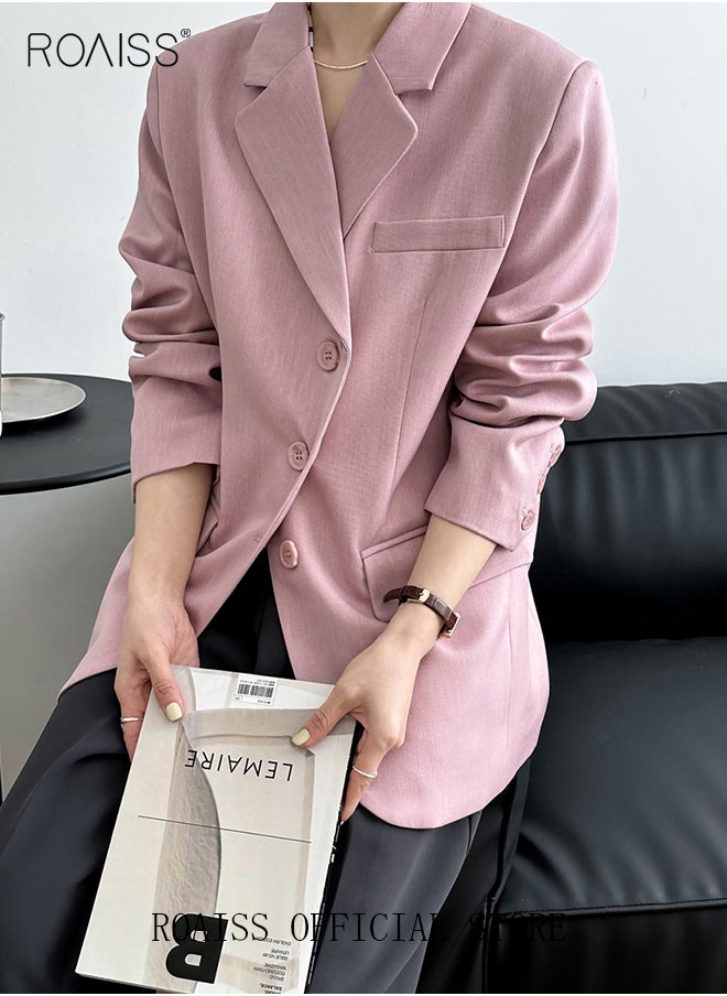 Women's White Suits Long Sleeve Blazer Office Women's Wear Thin Casual Design Women's Blazers Lapel Long Sleeve Button Casual Business - pzsku/Z1E26B2EE072CEC76A8F8Z/45/_/1730428638/740f5c3a-6a08-4073-a56e-5be625cd1e2f