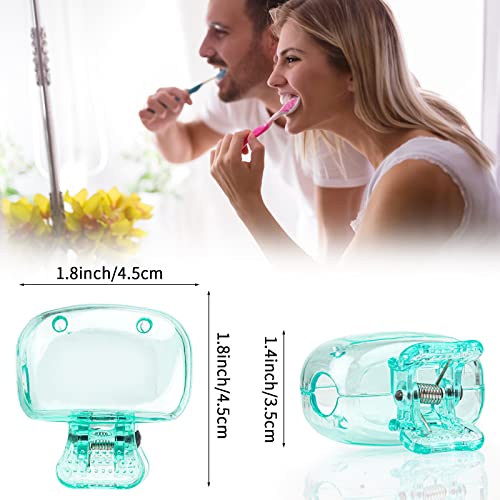 Hxezoc 4 Pack Travel Toothbrush Head Covers Toothbrush Protector Cap Brush Pod Case Protective Portable Plastic Clip for Household Travel School Bathroom Camping Business - Image 5
