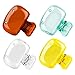 Hxezoc 4 Pack Travel Toothbrush Head Covers Toothbrush Protector Cap Brush Pod Case Protective Portable Plastic Clip for Household Travel School Bathroom Camping Business - Image 1