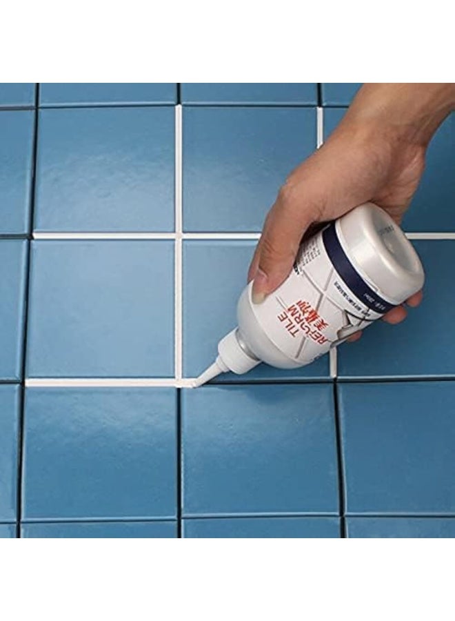 White Grout Tiling Repair Gap Refill Agent Reform Coating Mold Cleaner Tile Sealer Repair Glue 150ML - Image 1
