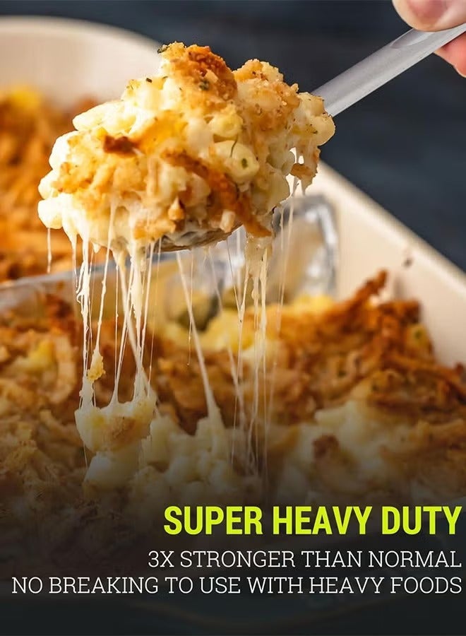 ح واحة 100 قطعة من ملاعق بلاستيكية للاستخدام مرة واحدة، ملاعق بلاستيكية مقاس 17 سم، ملاعق شديدة التحمل، مجموعة أدوات للاستخدام مرة واحدة للحفلات وحفلات الزفاف وأعياد الميلاد والعطلات والتجمعات العائلية وآيس كريم بنكهة القهوة والشوكولاتة، ملاعق حلوى للحفلات - Image 4