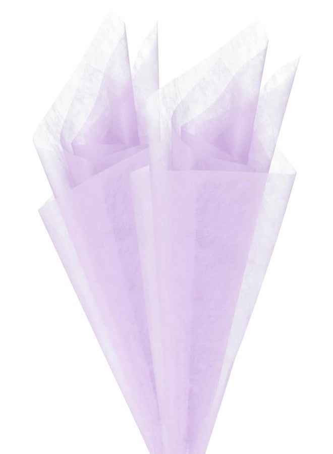 M METERXITY 76-Sheet Korean Cotton Wrapping Flower Paper, 11.8 Inch/ 30cm Waterproof Floral Wrapping Cotton Paper for Bouquets/Gift Packaging [Light Purple] - Image 1