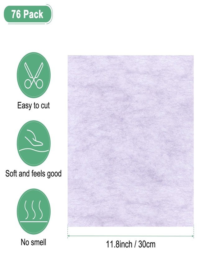 M METERXITY 76-Sheet Korean Cotton Wrapping Flower Paper, 11.8 Inch/ 30cm Waterproof Floral Wrapping Cotton Paper for Bouquets/Gift Packaging [Light Purple] - Image 3