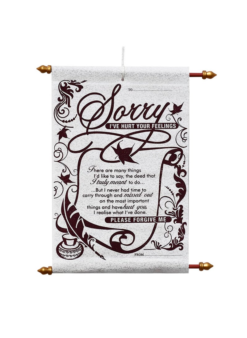 Saugat Traders Saugat Traders Sorry Gift - Sorry Scroll Card - Gift for Girlfriend - Boyfriend - Apology Gifts For Husband - Wife - Friend  - Image 1