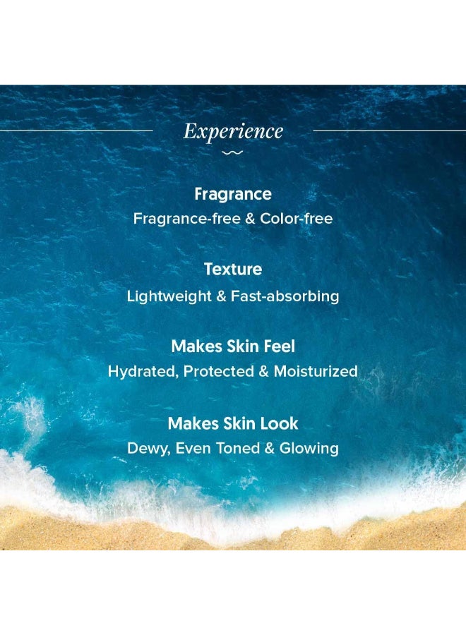 أكوالوجيكا كريم الوقاية من الشمس Aqualogica Detan+ Dewy مع الطماطم الكرزية وحمض الهيالورونيك مع عامل حماية من الشمس SPF 50 وPA++++ - 80 جم - Image 4