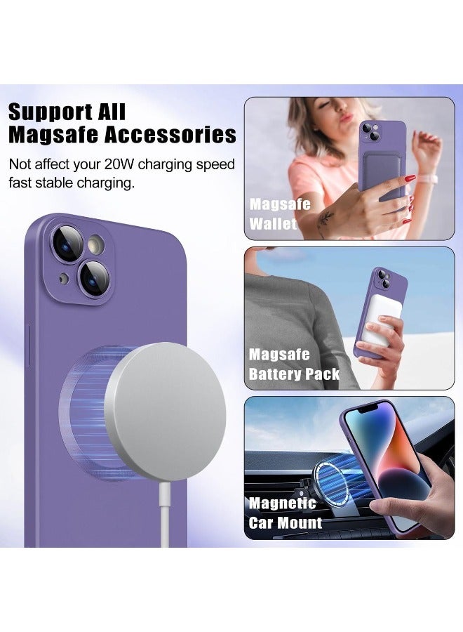 شيبشيب غطاء آيفون 14، جراب هاتف مغناطيسي مطفي مع حامي عدسة الكاميرا [متوافق مع MagSafe] من TPU الناعم، غطاء واقي نحيف ومقاوم للصدمات - Image 4