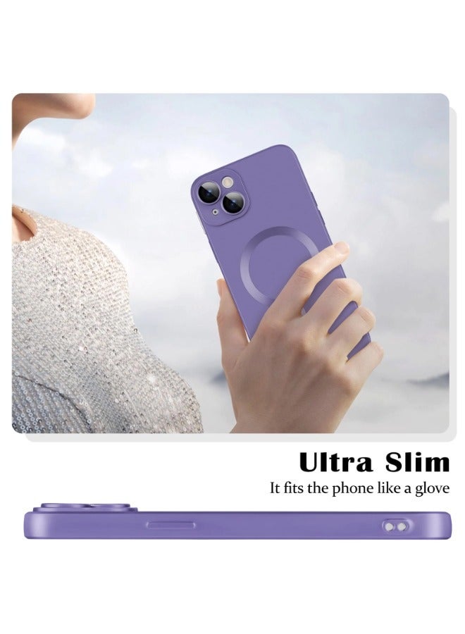 شيبشيب غطاء آيفون 14، جراب هاتف مغناطيسي مطفي مع حامي عدسة الكاميرا [متوافق مع MagSafe] من TPU الناعم، غطاء واقي نحيف ومقاوم للصدمات - Image 5