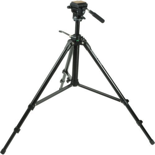 Magnus VT-400, Video Tripod System with 2-Way Pan Head, Extends to 64”, Max Load 15 lbs. Mid-Level Spreader, Rubber Feet. Plus Quick Release plate and carrying case - Image 3
