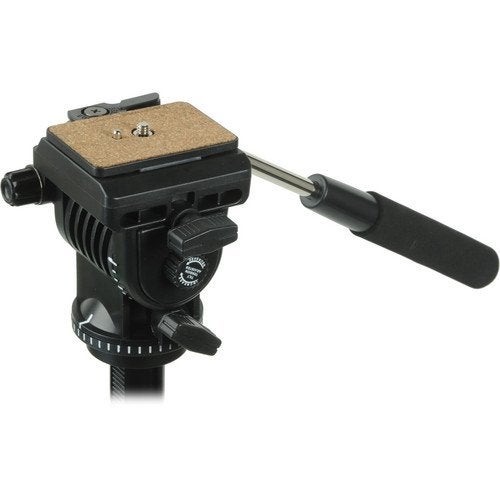 Magnus VT-400, Video Tripod System with 2-Way Pan Head, Extends to 64”, Max Load 15 lbs. Mid-Level Spreader, Rubber Feet. Plus Quick Release plate and carrying case - Image 5
