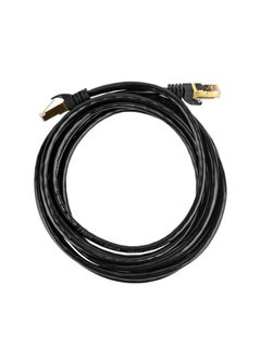 Generic 8-core Finished Network Cable Jumper Router Cat 6 Six Gigabit Network Cable RJ45 Computer High-speed Broadband Network Cable-Color:Pure Black Nickel Plated Shield Head-Line Length:0.5m  - Image 3