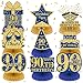 Wayyogh 9Pcs Blue 90th Birthday Decorations Navy Blue Gold 90th Honeycomb Centerpieces for Table Decor Happy 90th Birthday Decorations for Men Women Anniversary Party Favors Supplies Event Cheer to 90 Years - Image 2