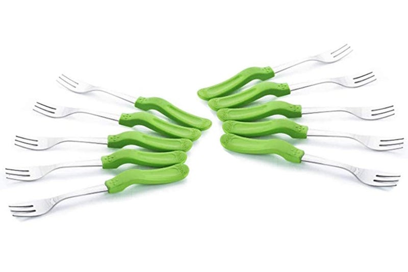 AVMPHD Stainless Steel Heavy Big Fork Spoon Table Forks for Restaurant Dinner Fork Spoon for Kitchen Restaurant Pack of 10 - Image 3