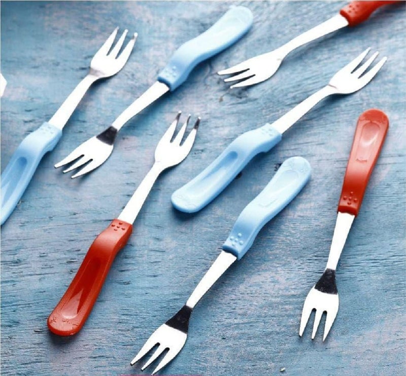 AVMPHD Stainless Steel Heavy Big Fork Spoon Table Forks for Restaurant Dinner Fork Spoon for Kitchen Restaurant Pack of 10 - Image 1