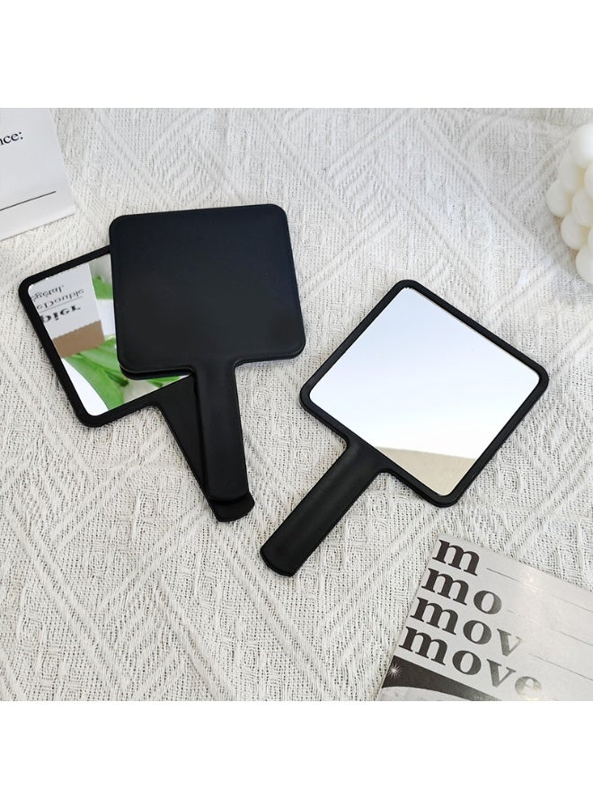 مرآة يدوية بأسلوب INS بتصميم جذاب وجمالي منفصلة محمولة صغيرة مع مقبض مرآة تعبئة مكياج مرآة تجميل شفافة أساسية للنساء أثناء التنقل - Image 3